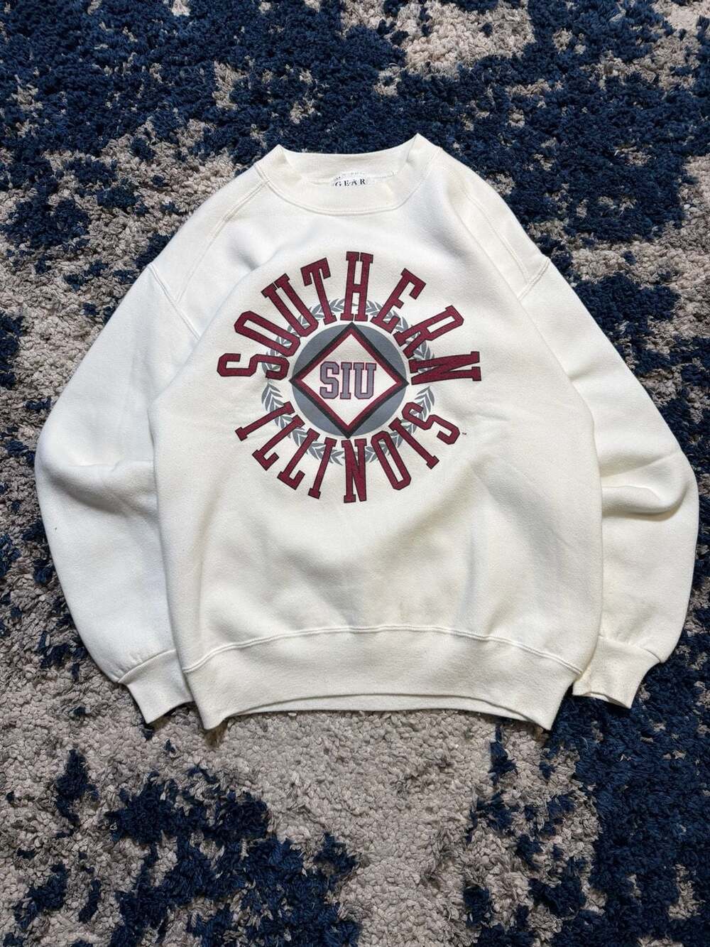 Gear For Sports Southern Illinois Sweatshirt Size M Vintage White